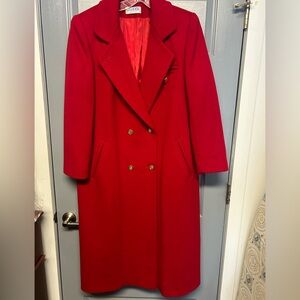 JG Hook vintage wool double breasted peacoat style long coat. EUC. Size large(?)